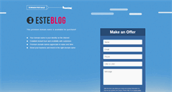 Desktop Screenshot of esteblog.com